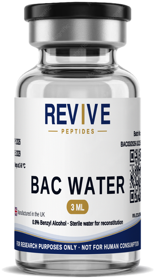 Bacteriostatic Water 3 mL research peptide vial UK