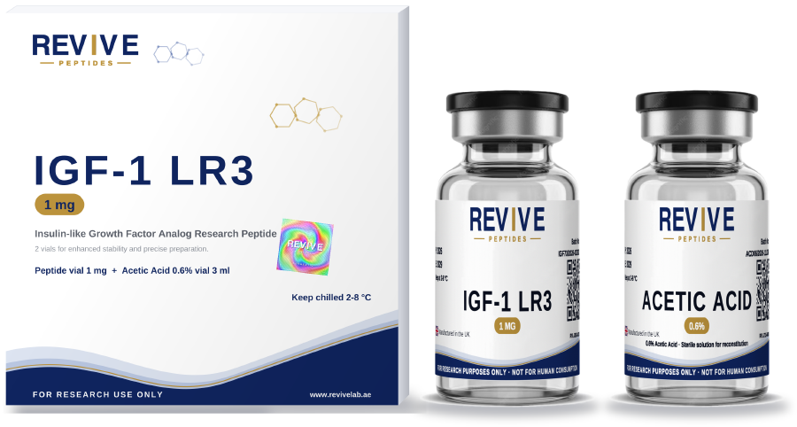 IGF-1 LR3 Pack 1 mg research peptide vial UK